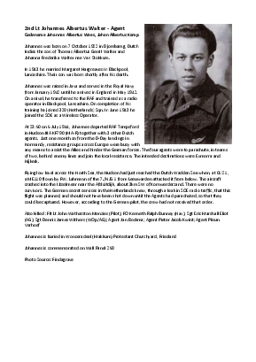 A preview of a PDF biography for Walter, Johannes Albertus